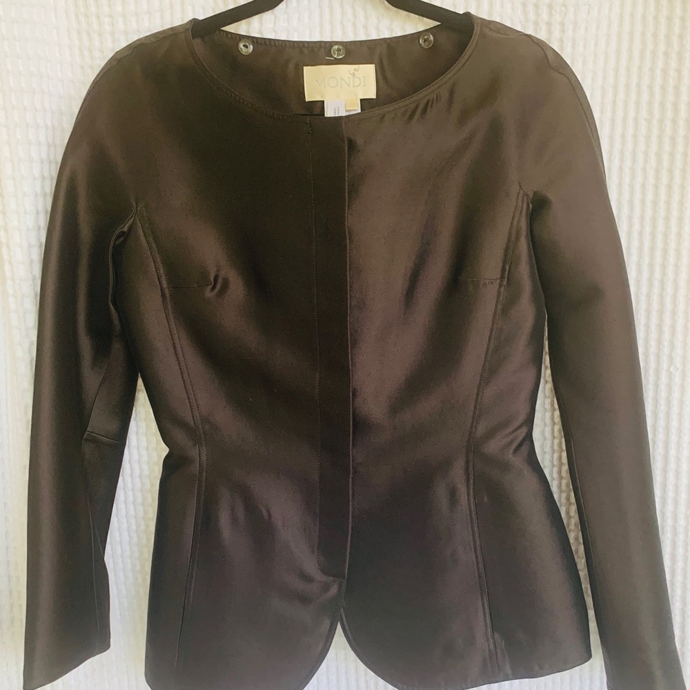 NWT-  MONDI VINTAGE (2000) BROWN BLAZER- size 2/36